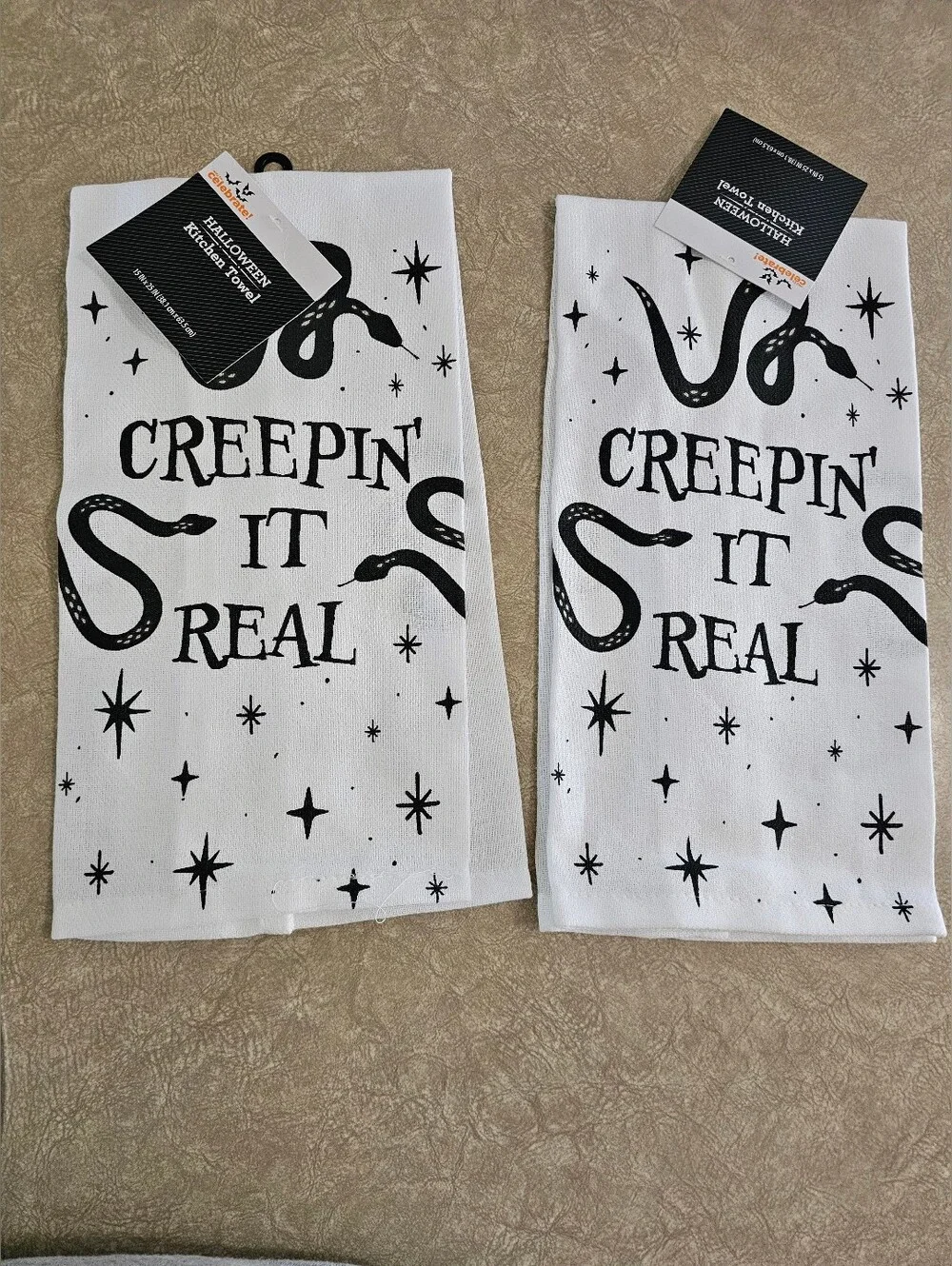 Creepin' It Real Halloween Kitchen Towel Set Of 2